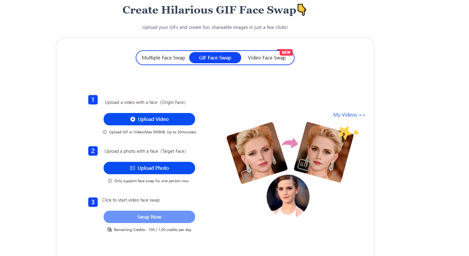 face swap GIF free tool-GIFFaceSwap